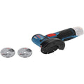 Bosch Professional 12V System Akku Winkelschleifer GWS 12V-76 (inkl. 1x Hartmetall-Trennscheibe, 1x Carbide Multi Wheel, 76 x 10 mm, 2x Inox-Trennscheibe, Schutzhaube, Einlage, ohne Akku/ Ladegerät)