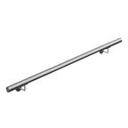 V2Aox Handlauf Treppengeländer aus Edelstahl, Durchmesser: 4,2 cm, Rostfrei & Wetterfest, Inklusive Montagematerial, Halter, Länge: 140 cm