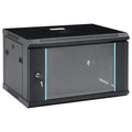 vidaXL 6U Netzwerkschrank Wandmontage Abnehmbare Seitenteile Serverschrank Wandschrank Schrank Wandgehäuse 19" IP20 600x450x350mm 70kg