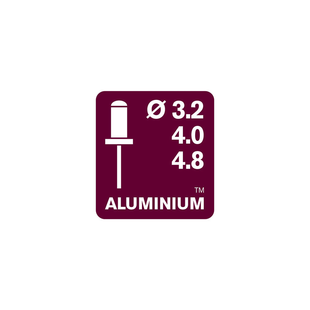Rapid Nietzange RP100 Multi, Kraftsparende Blindnietzange mit Universalmundstück, für Aluminium und Edelstahl Nieten von 3,2 bis 4,8 mm