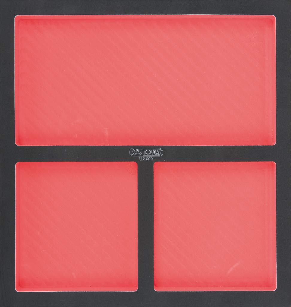 KS Tools 826.7598 Racingline Schwarz/rot Werkstattwagen mit 7 Schubladen und 598 Premium-Werkzeugen