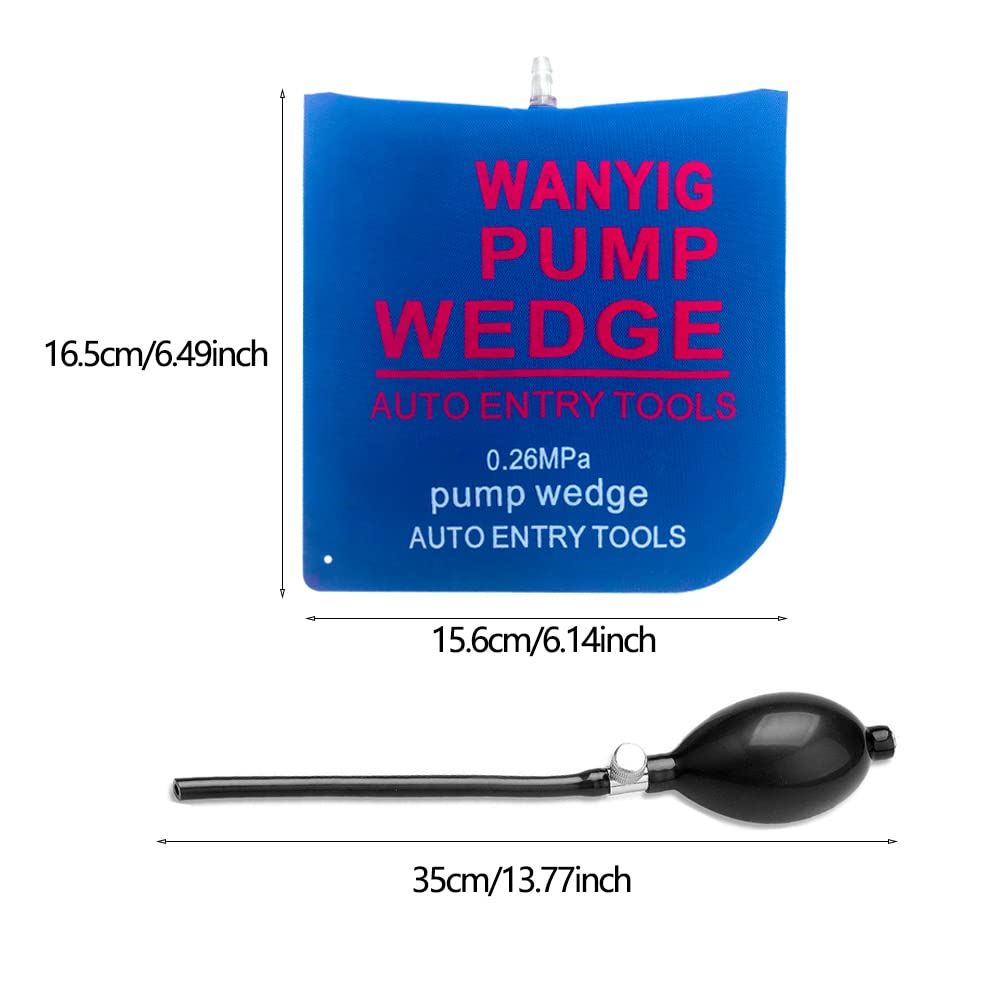 WANYIG 8 Stück Quadratisch Montagekissen Air Pump Wedge Pneumatikspanner Universal-Pumpkeil Universal-Pumpkeil Spreizkissen Belastung bis 300 kg