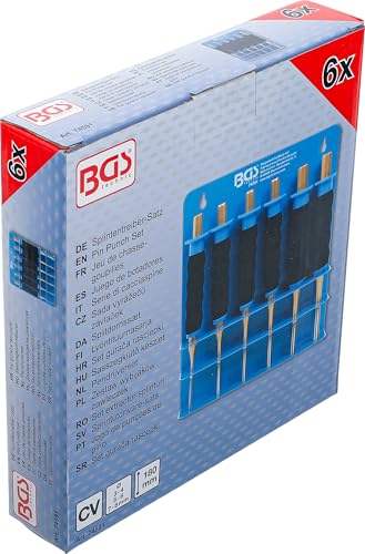 BGS 74591 | Splintentreiber-Satz | mit Handschutz | 180 mm | 3-8 mm | 6-tlg.