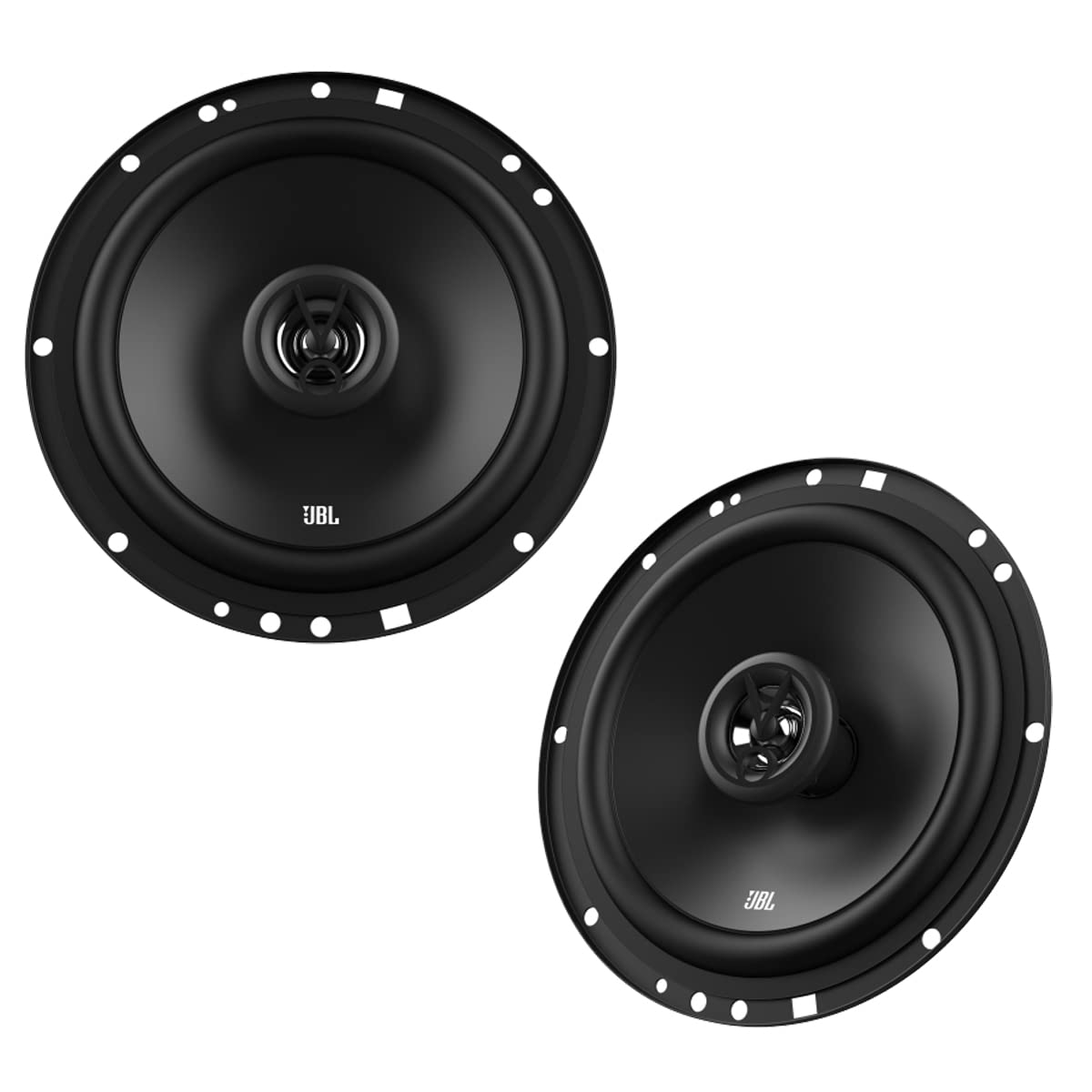 JBL Stage1 61F 2-Wege Auto Lautsprecher Set von Harman Kardon - 200 Watt KFZ Auto Boxen 40 Watt RMS - 2 stück Car HiFi JBL Box groß 16,5cm | 165mm | 6,5 Zoll, Schwarz