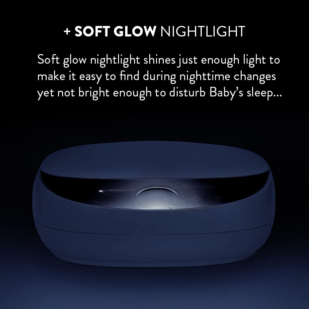 Prince Lionheart EVO Wischtücherwärmer für Einweg-Babytücher Warmes Nachtlicht Merkmale Ever-Fresh-System (EU Adaptors), 1 Stück (1er Pack)