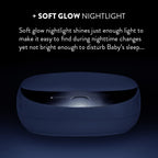 Prince Lionheart EVO Wischtücherwärmer für Einweg-Babytücher Warmes Nachtlicht Merkmale Ever-Fresh-System (EU Adaptors), 1 Stück (1er Pack)