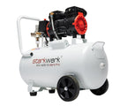 Starkwerk Flüsterkompressor Druckluftkompressor Kompressor Silent 69 dB SW 425/10 Pro Ölfrei 10 Bar 50 Liter Kessel 1100 Watt inklusive Druckminderer und Wasserabscheider