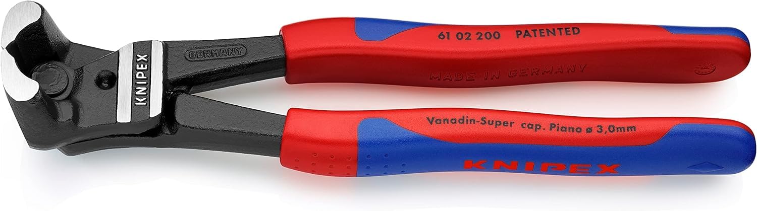 KNIPEX Bolzen-Vornschneider hochübersetzt mit Kunststoff überzogen 200 mm, 61 02 200