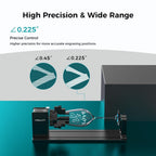 Creality Offizielles Rotary Kit Pro, Laser Rotary Roller 3 in 1 Multifunktions Gravur Zubehör für Lasergravur, Backenfutter Rotary zum Gravieren zylindrischer Objekte, Weinglas, Baseballschläger, Ring