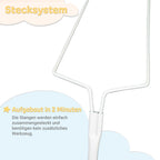 Babykajo Betthimmel Stange - Montierbare Himmelstange für Babybetten. Gestell aus Metall für Babybett Himmel Jungen und Mädchen - Gestell ohne Betthimmel.