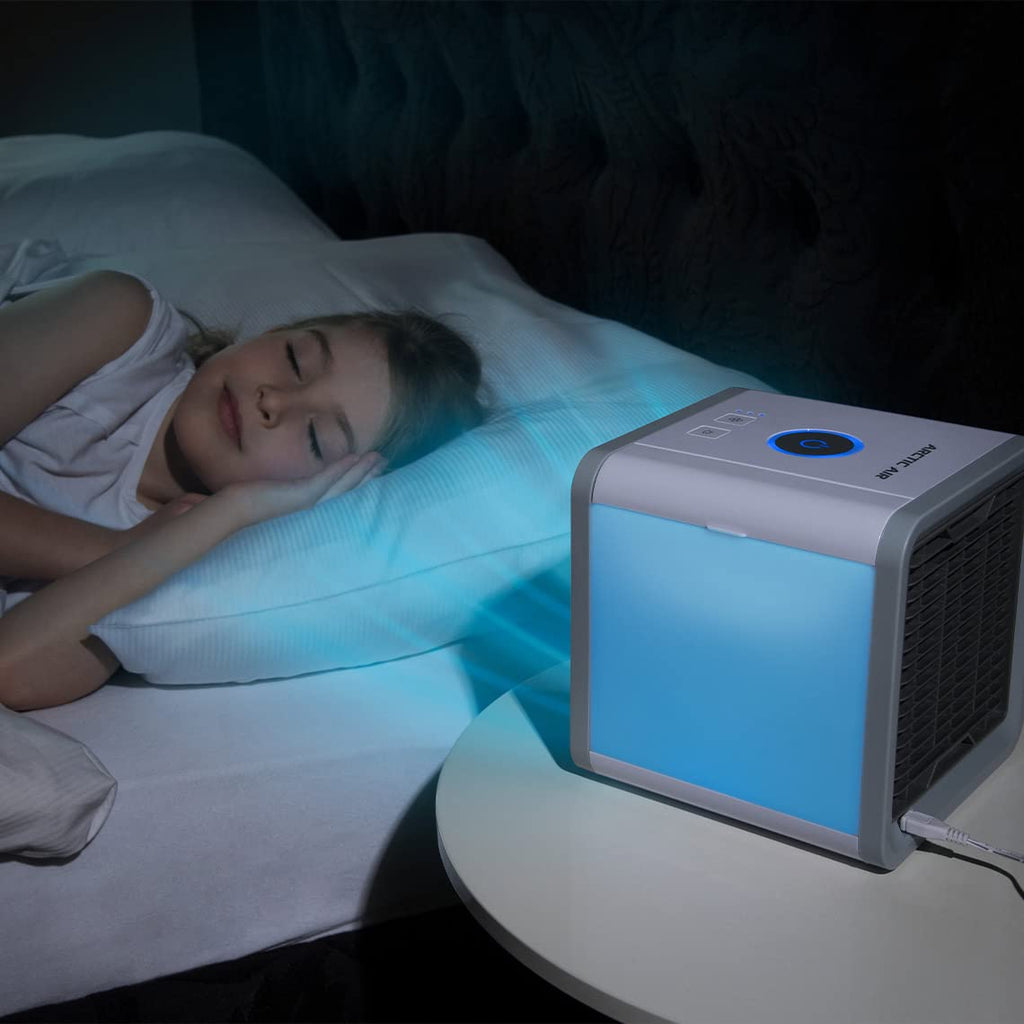 Livington Arctic Air – Das Original aus dem TV - Luftkühler mit Wasserkühlung - Mobiles Klimagerät ohne Abluftschlauch – Luftbefeuchter - Verdunstungskühler - Ventilator klein