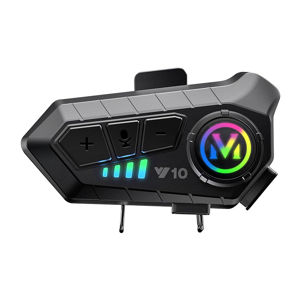 Tiardey Motorrad-Gegensprechanlage, Helm, Bluetooth-Headset, Sprachassistent, unterstützt doppelte Geräuschunterdrückung, High-Definition-Anrufe, gleichzeitiges Musikhören und Navigieren