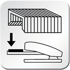 Novus B 38 Heftzange Büro (Vollmetallgerät, bis 40 Blatt) chrom