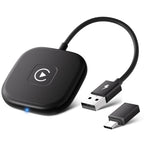 für Apple CarPlay Wireless Adapter, Superschnelle Upgrade von Wired auf Wireless, Plug und Play, Stabile Verbindung, kompatibel mit iPhone iOS 10+ & Autos mit Wired CarPlay
