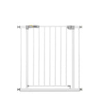 hauck Open N Stop KD ohne Verlängerung, Weiß - Schutzgitter für Türen & Treppen, Breite Verstellbar 75-80 cm, 77 cm Hoch, ohne Bohren, für Kinder & Hunde, Einhändiges Öffnen in beide Richtungen