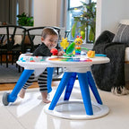 Baby Einstein, Around We Grow 4-in-1 Spieltisch & Lauflernhilfe mit Lichtern & Musik, Lauflernwagen mit Spielstation,15 Aktivität Spielzeug, 360° drehender Sitz, höhenverstellbar, Kinder ab 6 Monaten