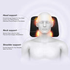 EASY EAGLE Auto Nackenkissen aus Wildleder und Memory-Schaum, Nackenkissen mit Abnehmbarem Befestigungsgurt für Autositz, Schwarz, 1 Stück