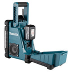 Makita DMR115 Akku-Baustellenradio (ohne Akku, ohne Ladegerät), Türkis, Schwarz, Silber