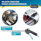 HAZET Ausblaspistole 9040P-2 I 280 mm gerade, lange Düse, 6 bar Betriebsdruck mit ergonomischem Handgriff I für ein schnelles Entfernen von Spänen oder anderen Fremdkörpern