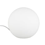Reality Leuchten Tischleuchte Kugel, ohne Leuchtmittel, Durchmesser 20 cm, mit Schnurschalter, 1 x E27 maximum 25 W, Glas opal weiß R5220-07
