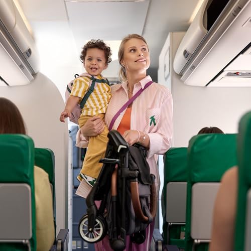 Bebeconfort Zephir, kompakter Baby Kinderwagen, 0–4 Jahre (bis zu 22 kg), leichter Reise Buggy (5.6 kg), in Kabinengröße, flacher und verstellbarer Sitz, Aufbewahrungskorb, Mineral Green