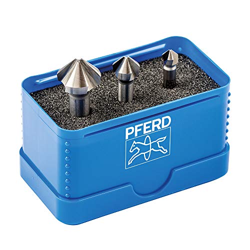 PFERD TOOLS HSS Kegel-/Entgratsenker-Set, 3-tlg. | 90°, Ø 6,3-16,5 mm, DIN 335 C | 25202152 - zum Versenken von 90°-Schrauben