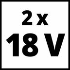 Original Einhell Starter Kit 2X 3,0 Ah Akkus und Ladegerät Power X-Change (Li-Ion, 18 V, 60 min Ladezeit, passend für alle Power X-Change Geräte)