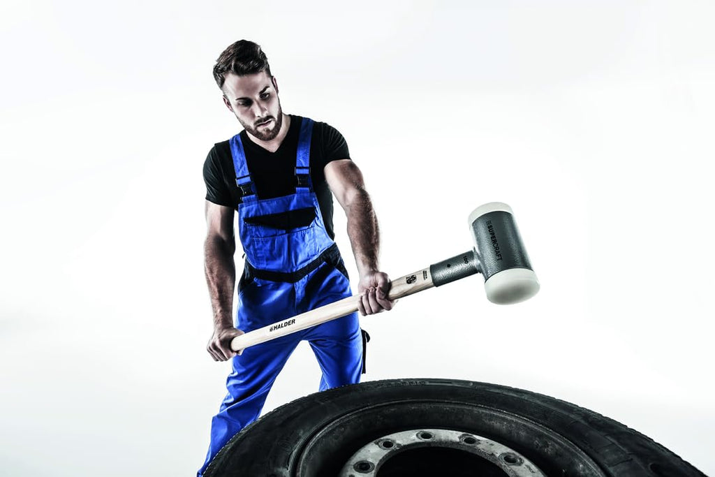 HALDER - mit schwingungsdämpfendem, ergonomisch geformtem und lackiertem Hickorystiel | Ø=80 mm | 3366.081