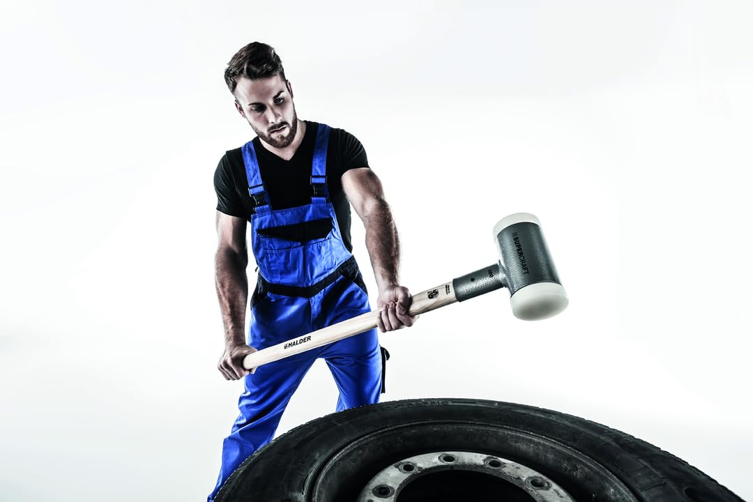 HALDER - mit schwingungsdämpfendem, ergonomisch geformtem und lackiertem Hickorystiel | Ø=80 mm | 3366.081