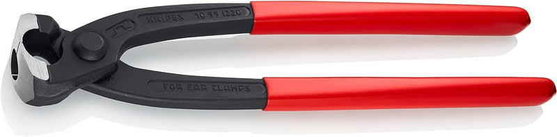KNIPEX Ohrklemmenzange auf SB-Karte mit Kunststoff überzogen 220 mm, 10 99 I220 SB