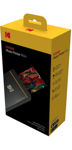 Kodak Mini-Mobil W-LAN & NFC 4.7 x 7,5 cm Fotodrucker mit fortgeschrittener Sublimations-Tintendrucktechnologie & Fotokonservierungsschicht (Schwarz) Kompatibel mit Android & iOS.