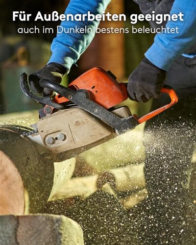 Goobay 2 x 50W Baustrahler LED mit Stativ einstellbar und 2,5m Kabel für Baustelle, Werkstatt oder Keller - IP65 Baulampe LED für Innen- & Außenbereich - Strahler 2x8500 Lumen kaltweißes Licht 6500K