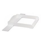 BELLABINO Oti Wickelaufsatz – welliger Wickeltischaufsatz für Malm, Hemnes, Nordli Kommoden (160 cm Breite) – Aufsatz für Wickeltische mit Platzfüller in weiß, 16,5 x 74 x 160 cm (HxTxB)
