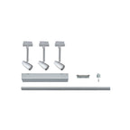 Paulmann 95459 URail Schienensystem Set Barelli max 3x10W GU10 Chrom matt/Chrom 230V 1m Schienensystem Schienenleuchte Deckenbeleuchtung