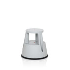 hjh OFFICE Tritthocker TIO-M I Kunststoff Elefantenfuß, Höhe 42 cm, bis 150kg belastbar, mit Rollen 830002 Hellgrau