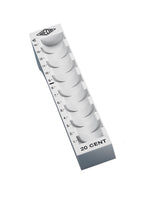 Wedo 161700837 Münzrillen-Komplett-Set (aus Kunststoff, 8 Stück, lose, 27,2 x 18 x 4,4 cm) lichtgrau