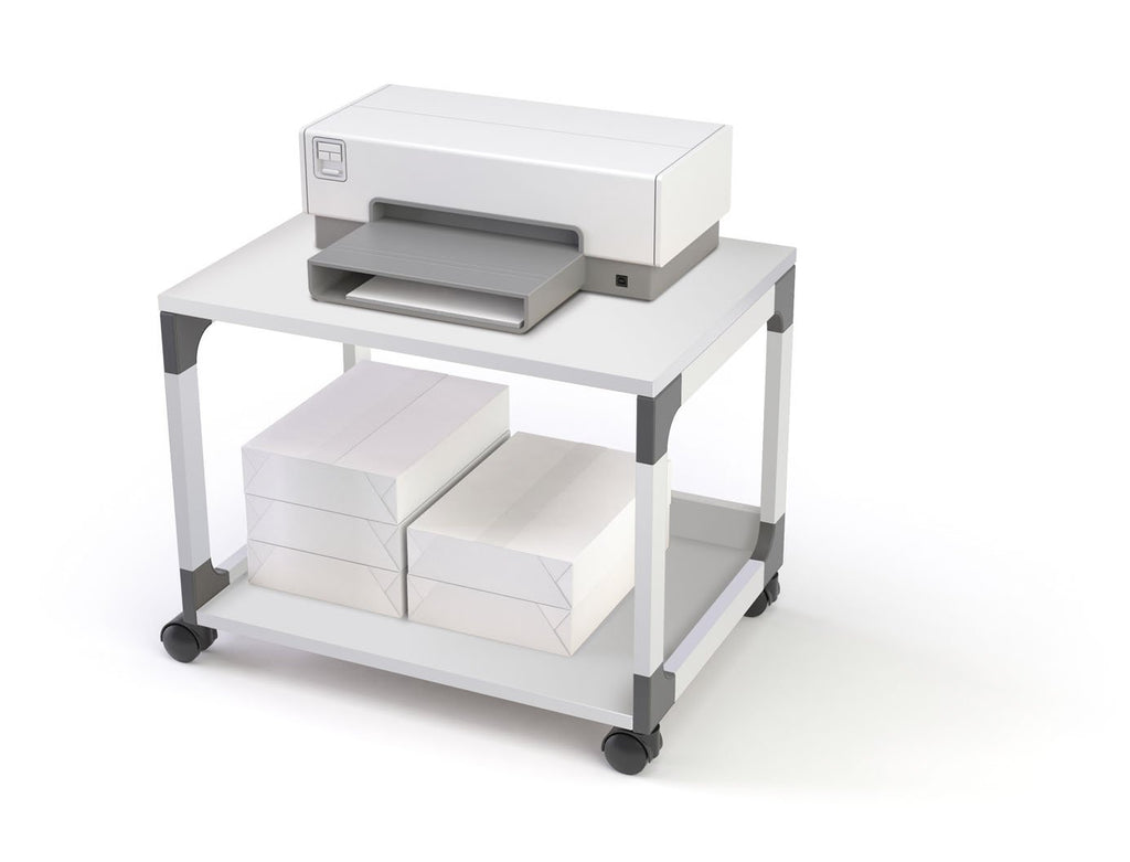 Durable System Multi Trolley 48, grau, glasfaserverstärkte Ecken, Kippschutz - 600 x 477 x 432 mm, 371010