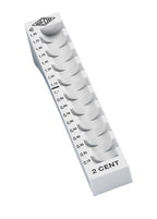 Wedo 161700837 Münzrillen-Komplett-Set (aus Kunststoff, 8 Stück, lose, 27,2 x 18 x 4,4 cm) lichtgrau