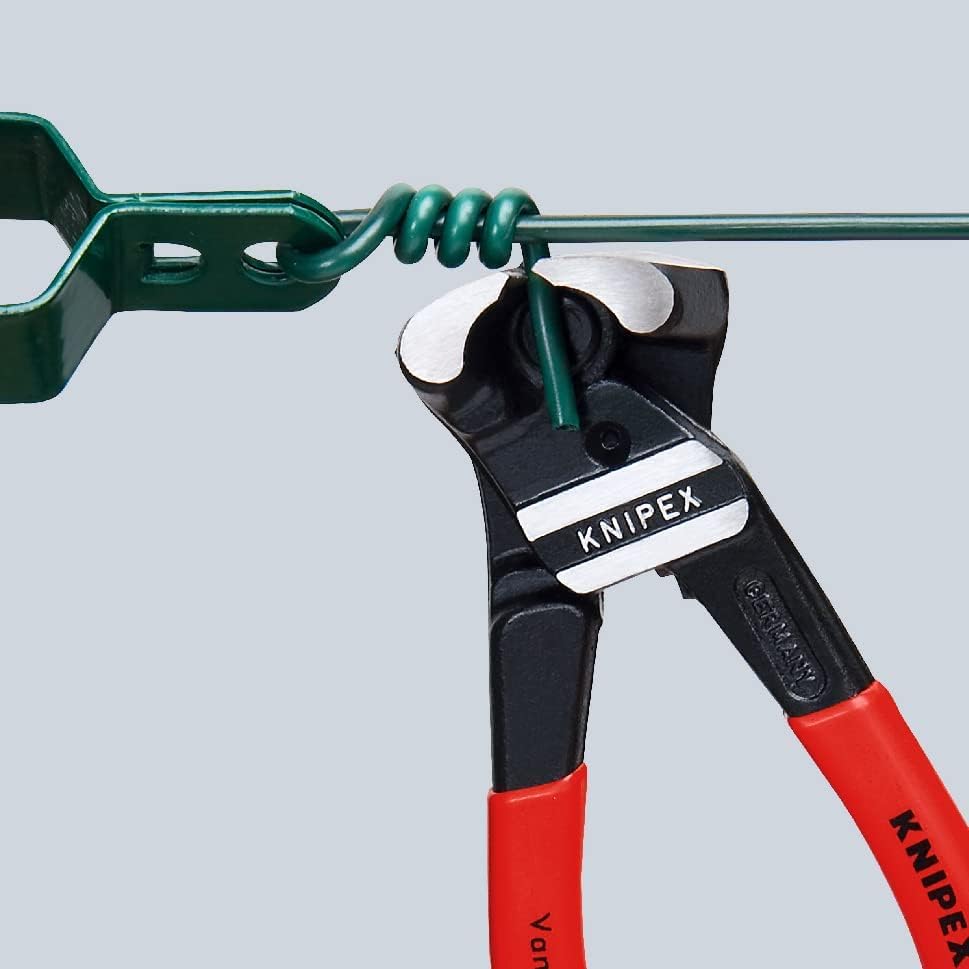KNIPEX Bolzen-Vornschneider hochübersetzt auf SB-Karte mit Kunststoff überzogen 200 mm, 61 01 200 SB