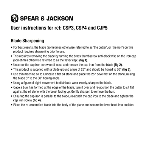Spear & Jackson CJP5 Tischler-Doppelhobel Nr. 5
