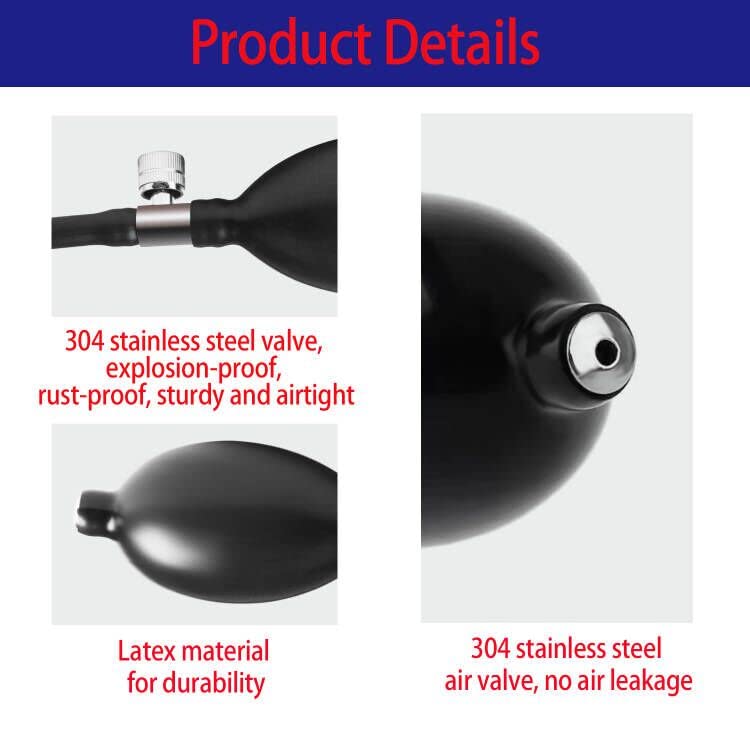 WANYIG 8 Stück Quadratisch Montagekissen Air Pump Wedge Pneumatikspanner Universal-Pumpkeil Universal-Pumpkeil Spreizkissen Belastung bis 300 kg