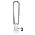 Dyson Cool AM07 Ventilator mit Fernbedienung 100cm, 9h Timer, Turmventilator leise weiß/silber, ENERGIESPAREND, Lüfter Standventilator Schlafzimmer, Lautstärke 48db, 10 Stufen