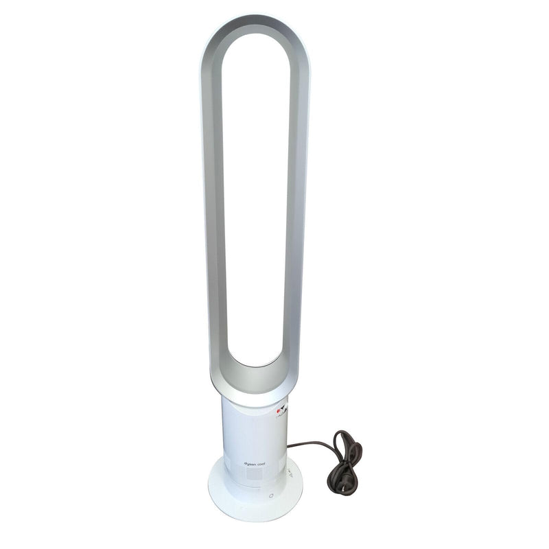 Dyson Cool AM07 Ventilator mit Fernbedienung 100cm, 9h Timer, Turmventilator leise weiß/silber, ENERGIESPAREND, Lüfter Standventilator Schlafzimmer, Lautstärke 48db, 10 Stufen