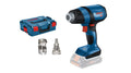 Bosch Professional 18V System Akku Heißluftgebläse GHG 18V-50 (inkl. Reflektordüse, 32x 33 mm, Reduzierdüse, 9 mm, L-BOXX, ohne Akku/ Ladegerät)