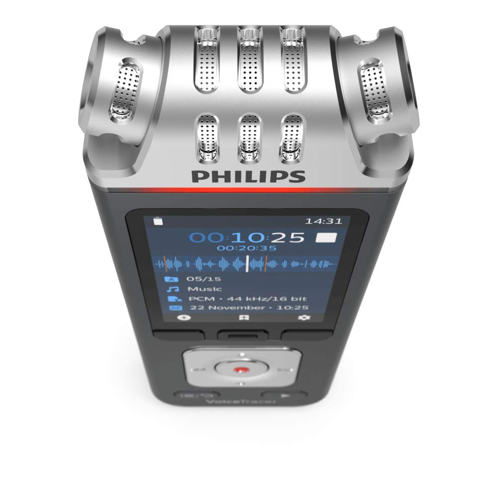Philips VoiceTracer Audiorecorder Diktiergerät DVT6110, DVT7110