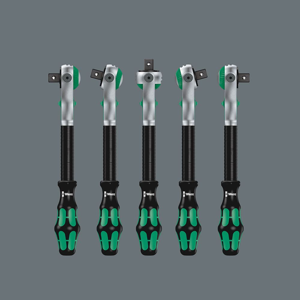 Wera Zyklop Speed-Knarre 8000 A mit 1/4"-Antrieb, 1/4 Zoll x 152 mm, 05003500001