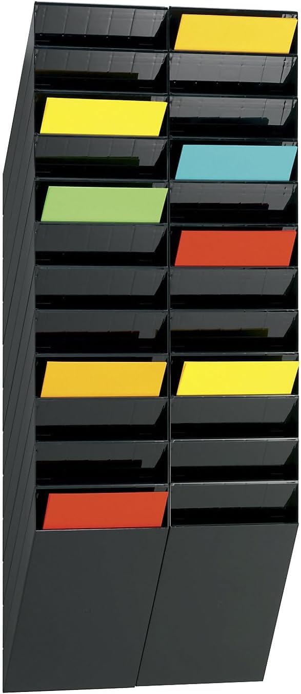Durable Prospektspenderset Flexiboxx 12 A4, 1 Set, schwarz, 1709763060