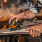 WORX WX648 Schleifer 65W, 230V – Ergonomischer Handschleifer zum Schleifen auch an schwerer zugänglichen Stellen – DUSTSTOP Mikrofilter für sauberes Arbeiten