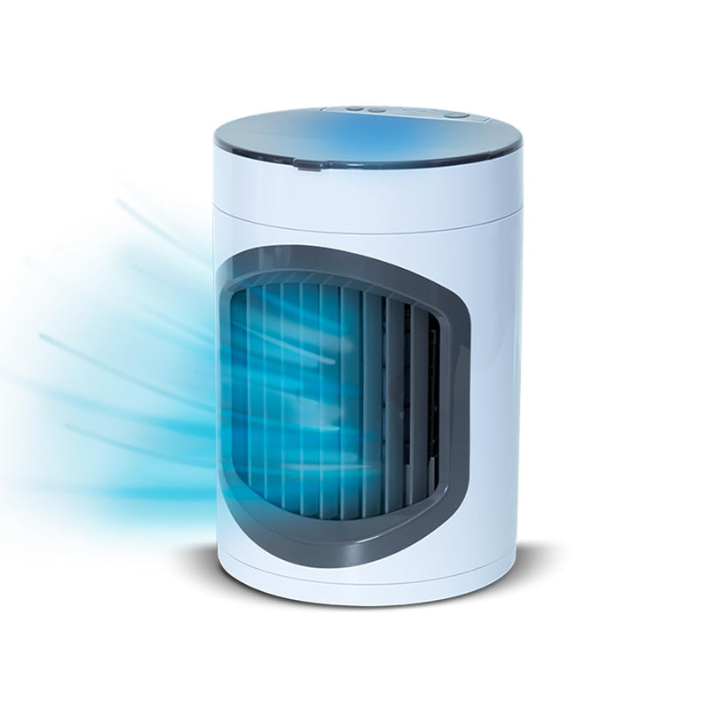 LIVINGTON SmartChill - Klimagerät mit Wasserkühlung - Tragbares Klimagerät mit 3 Stufen - kraftvoller Mini Luftkühler mit Tankvolumen für 12h Kühlung