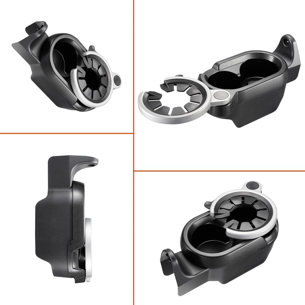 GEARMONSTER Getränkehalter, Mittelkonsole Becherhalter, Flaschenhalter für Benz SMART Fortwo W451 A4518100370 Auto Getränkehalter Expander, Schwarz